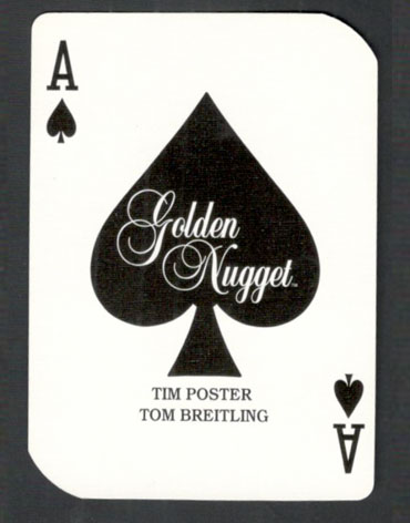  Golden Nugget Casino Playing Cards Gemaco Ace of Spades - Type 10