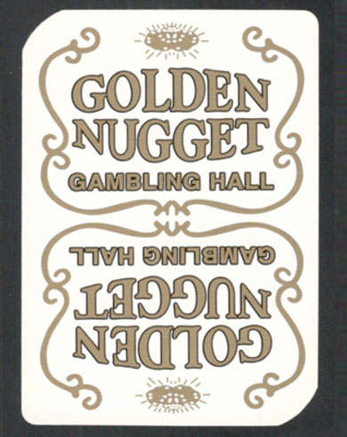 Golden Nugget Casino Playing Cards Gemaco White - Type 10