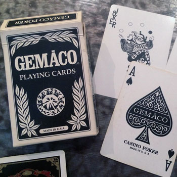  Golden Nugget Casino Playing Cards Gemaco Ace of Spades - Type 9