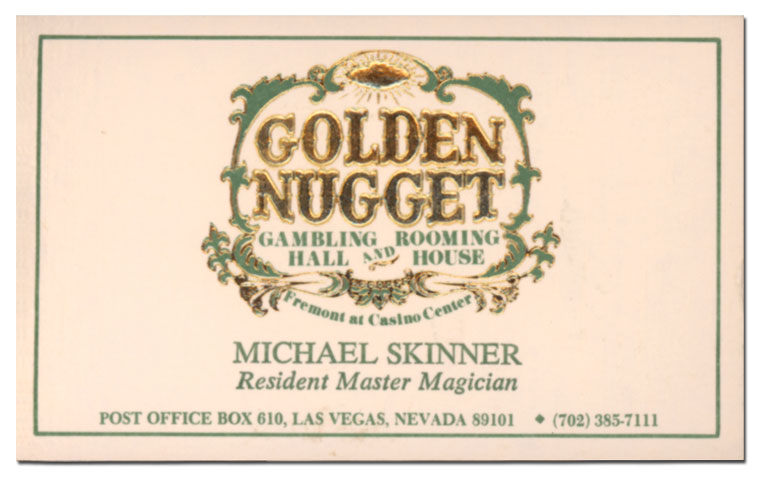 Golden Nugget Playing Card History